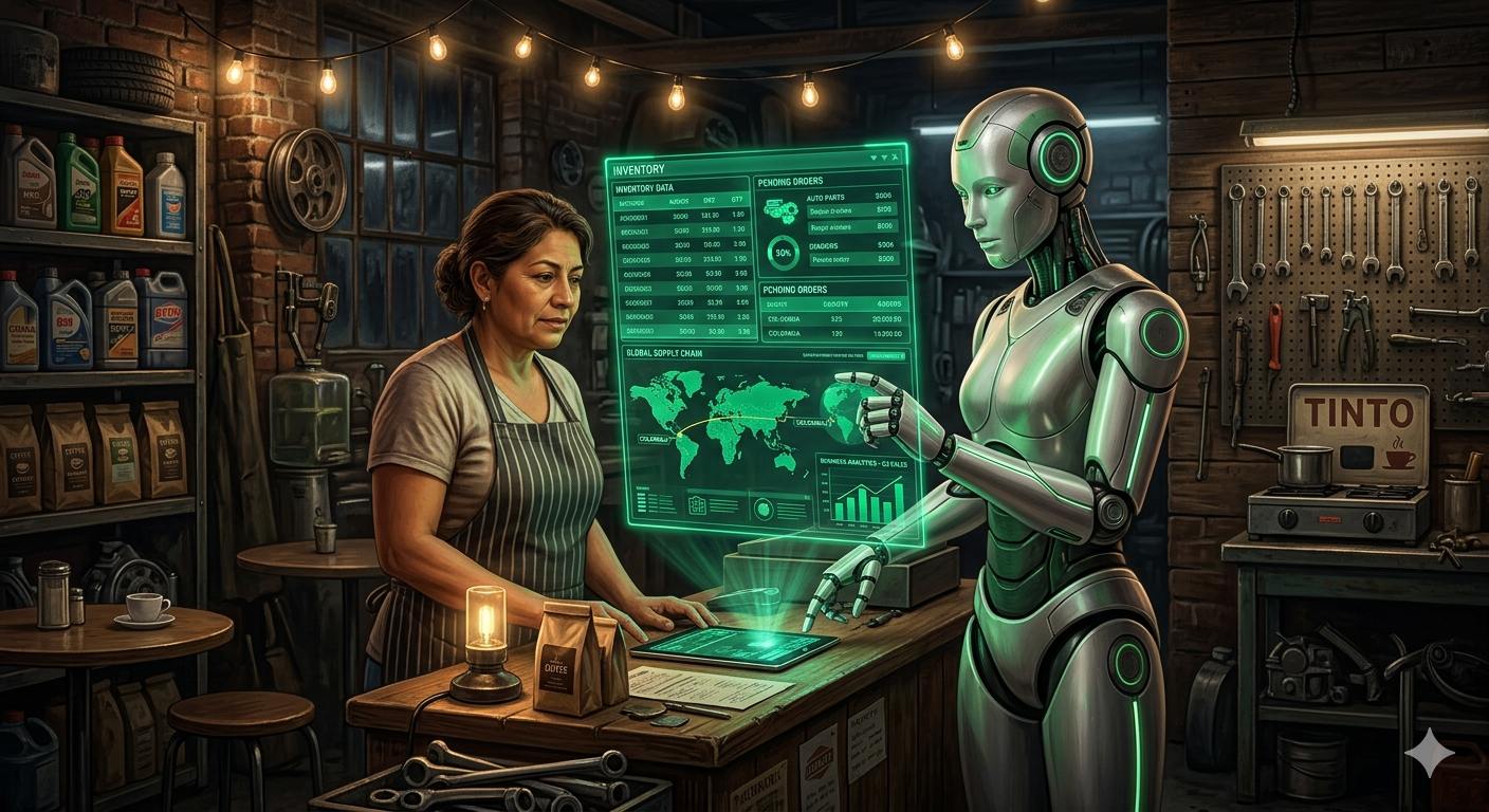 Asesor IA ayudando a pyme